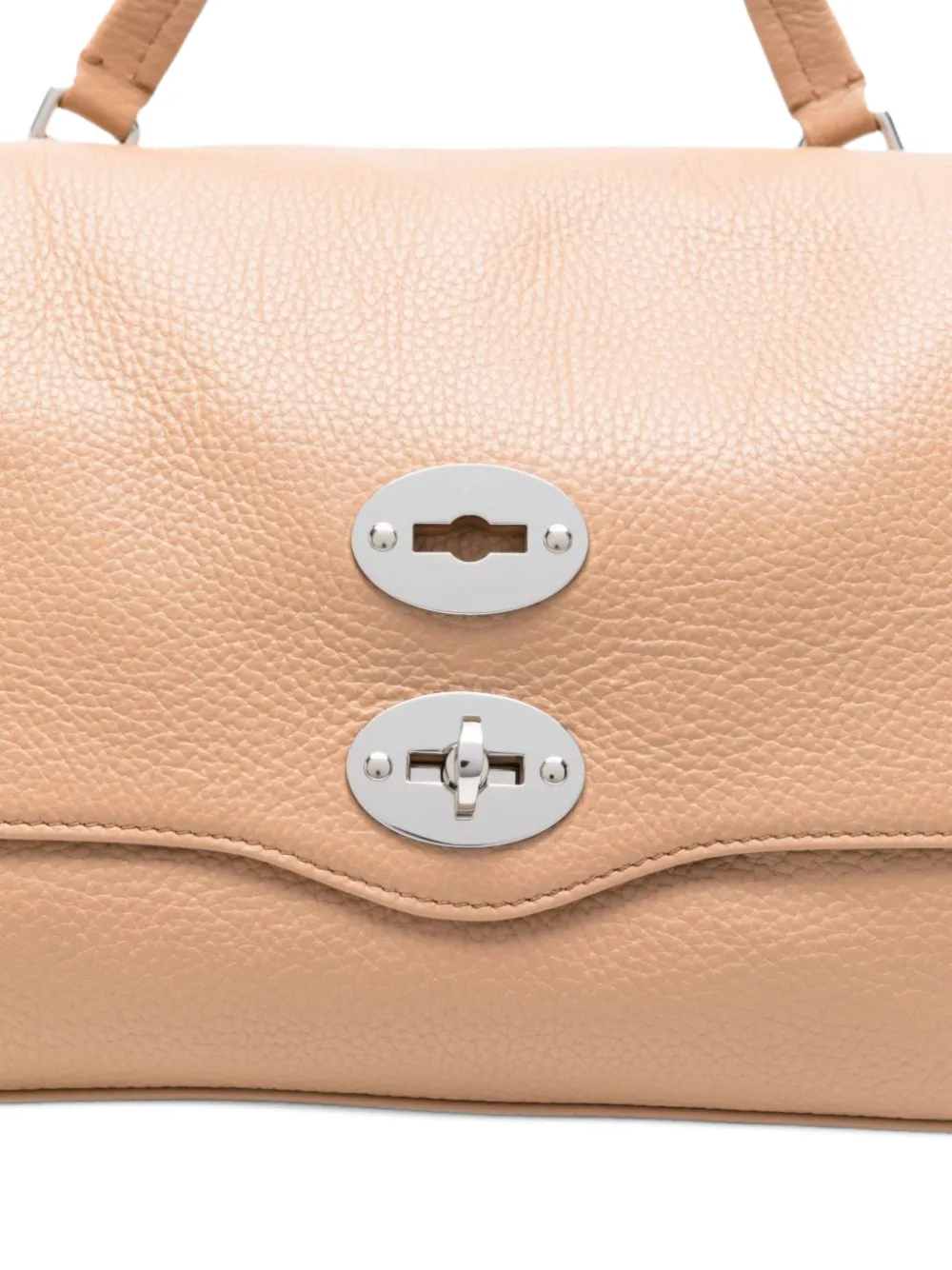 Zanellato Kleine Postina leren clutch Beige