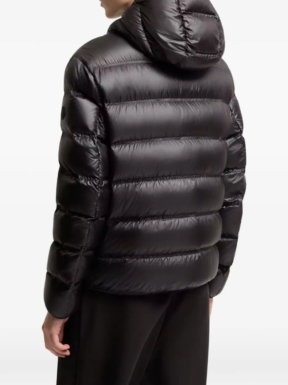 Moncler Guadiana gewatteerd jack met capuchon Zwart