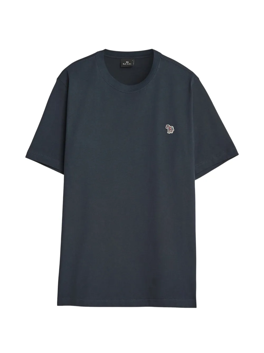 Paul Smith navy cotton Zebra-logo T-Shirt Blauw