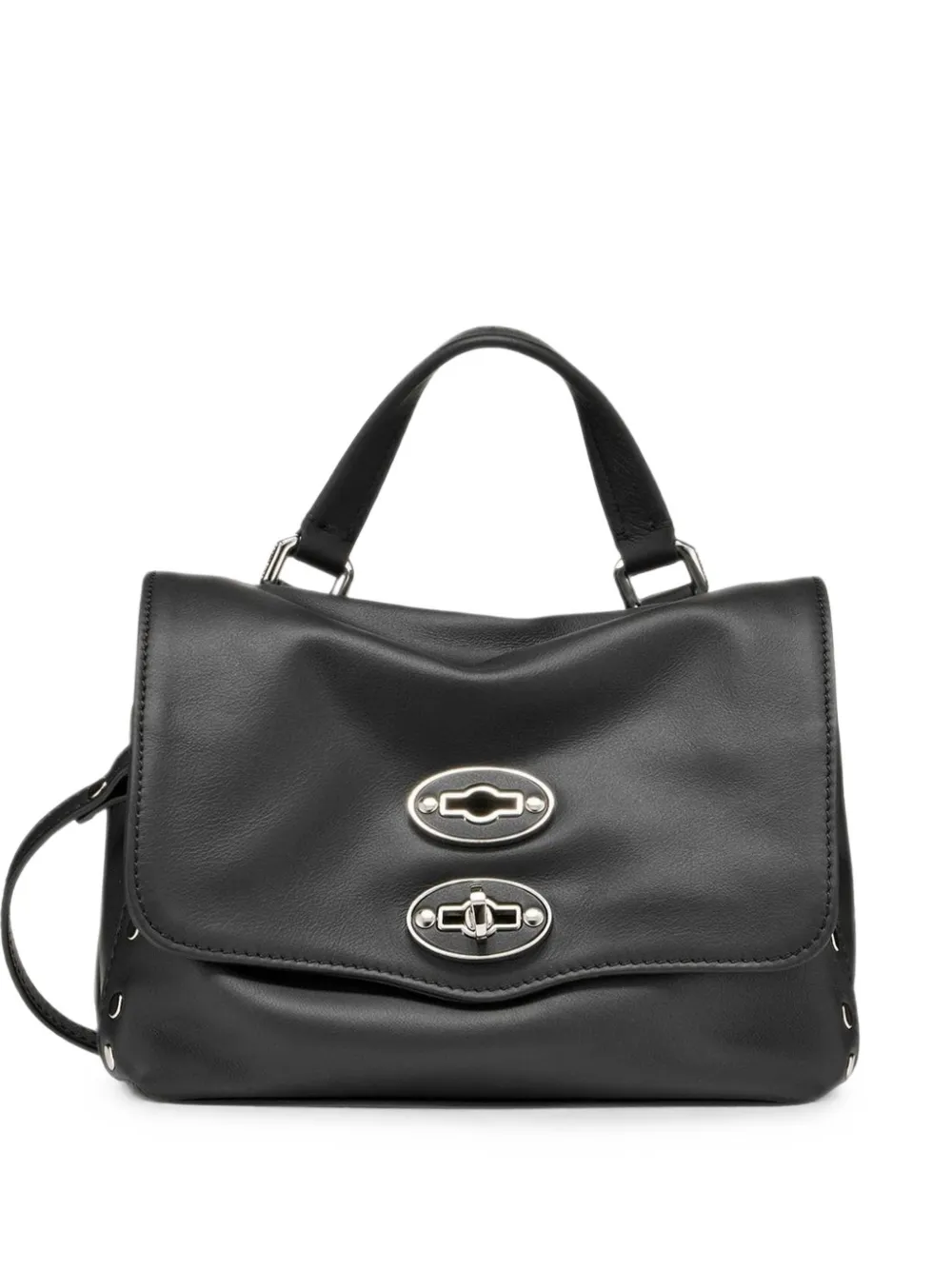 Zanellato Postina Baby leather clutch bag - Nero