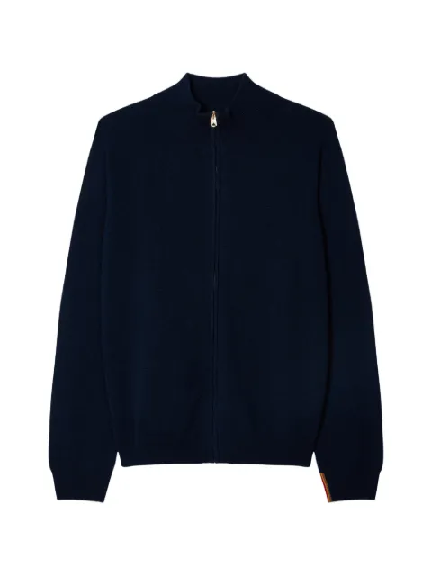 Paul Smith navy cashmere zip cardigan