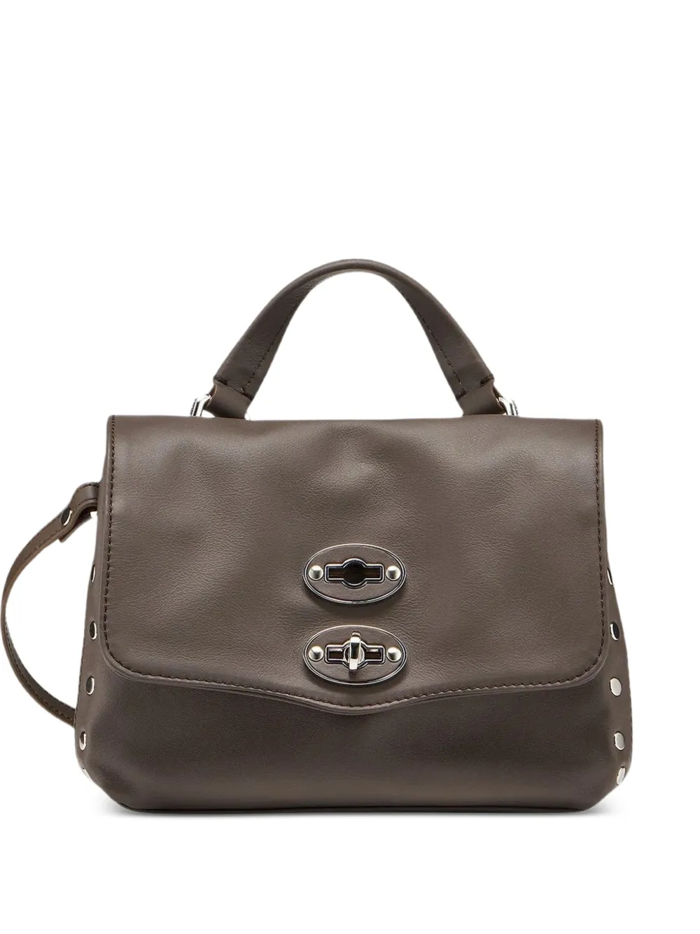 Zanellato baby Postina leather tote bag Bruin