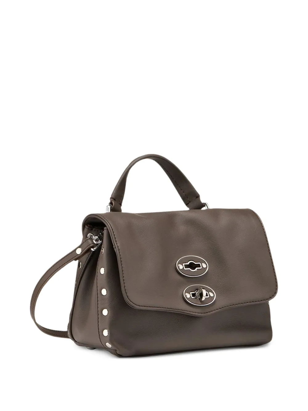 Zanellato baby Postina leather tote bag Bruin