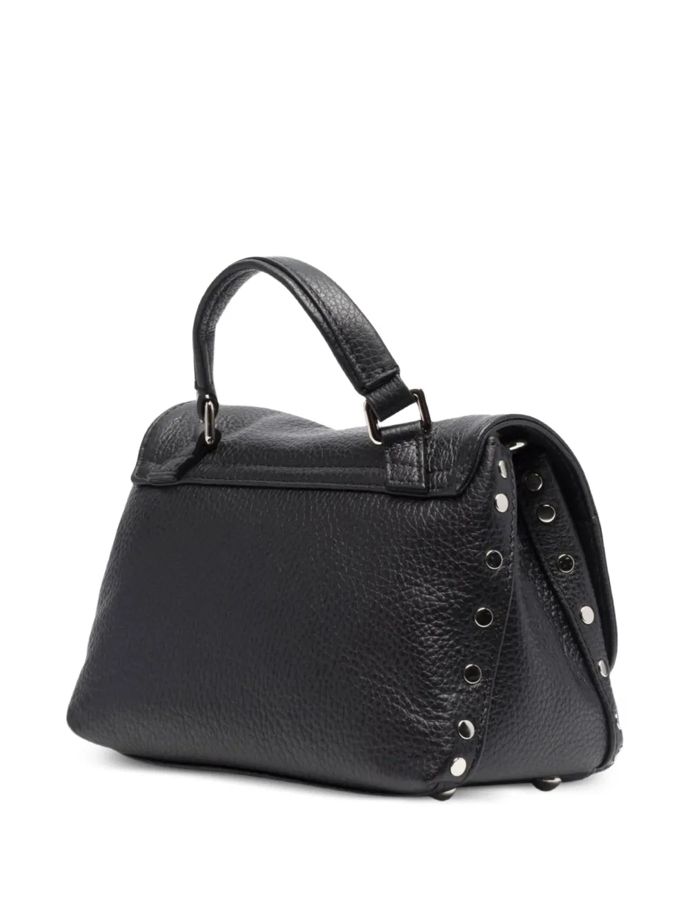Zanellato baby Postina pebbled-leather tote bag Zwart