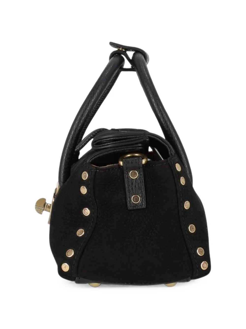Zanellato Moretta shopper verfraaid met studs Zwart