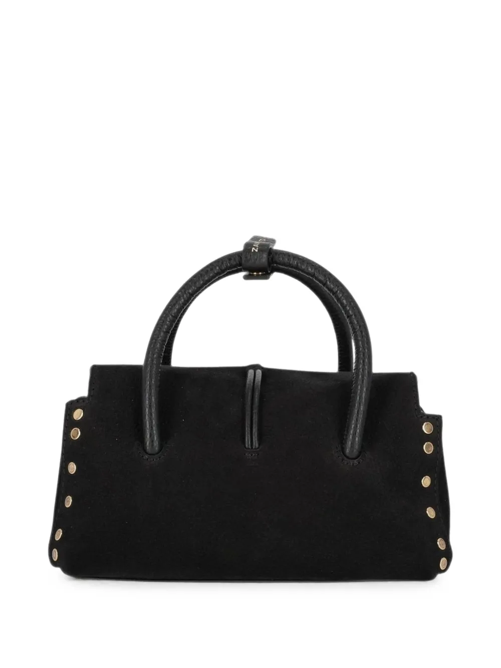 Zanellato Moretta shopper verfraaid met studs Zwart