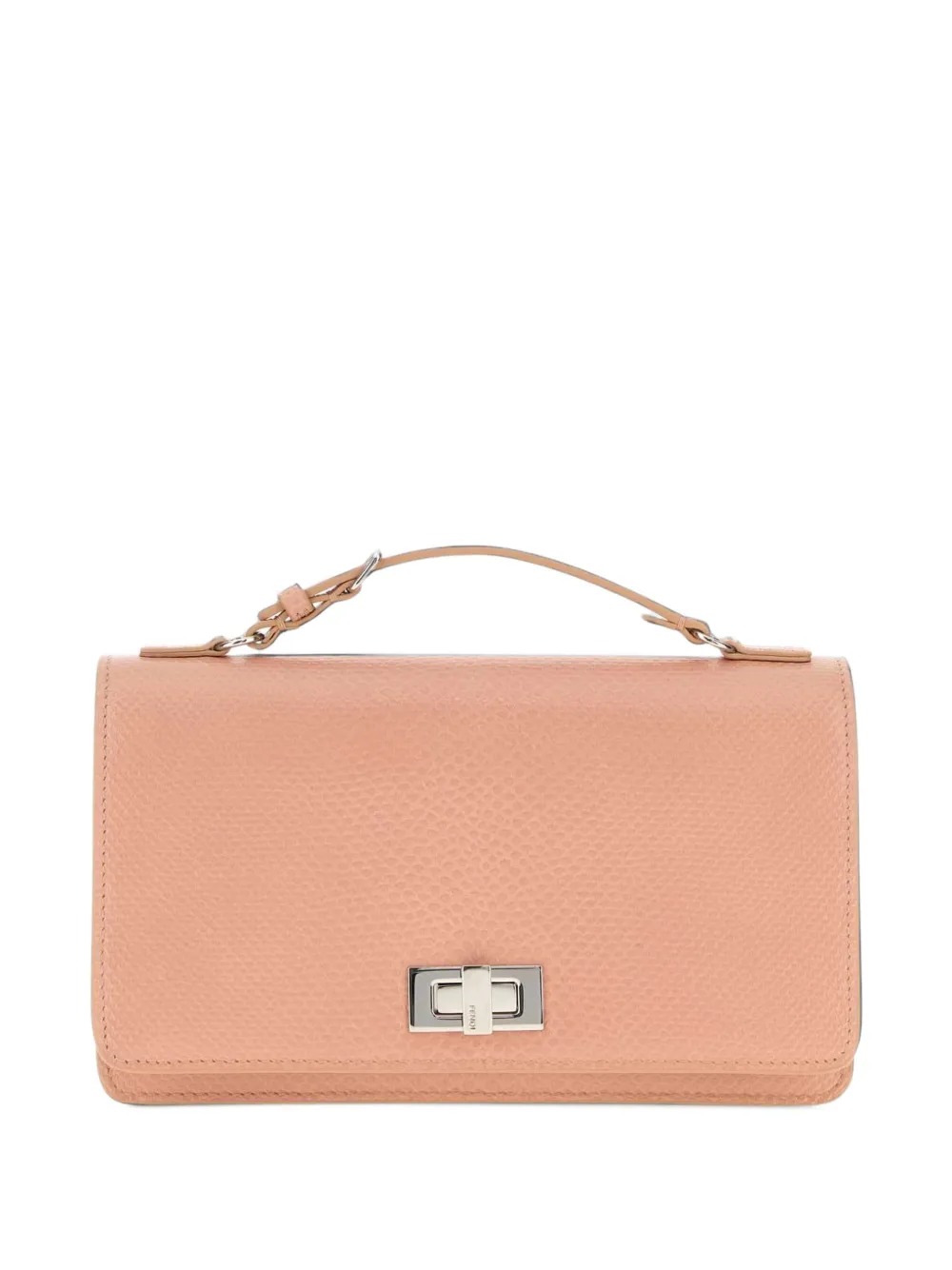 FENDI Peekaboo light pink karung wallet - Rosa