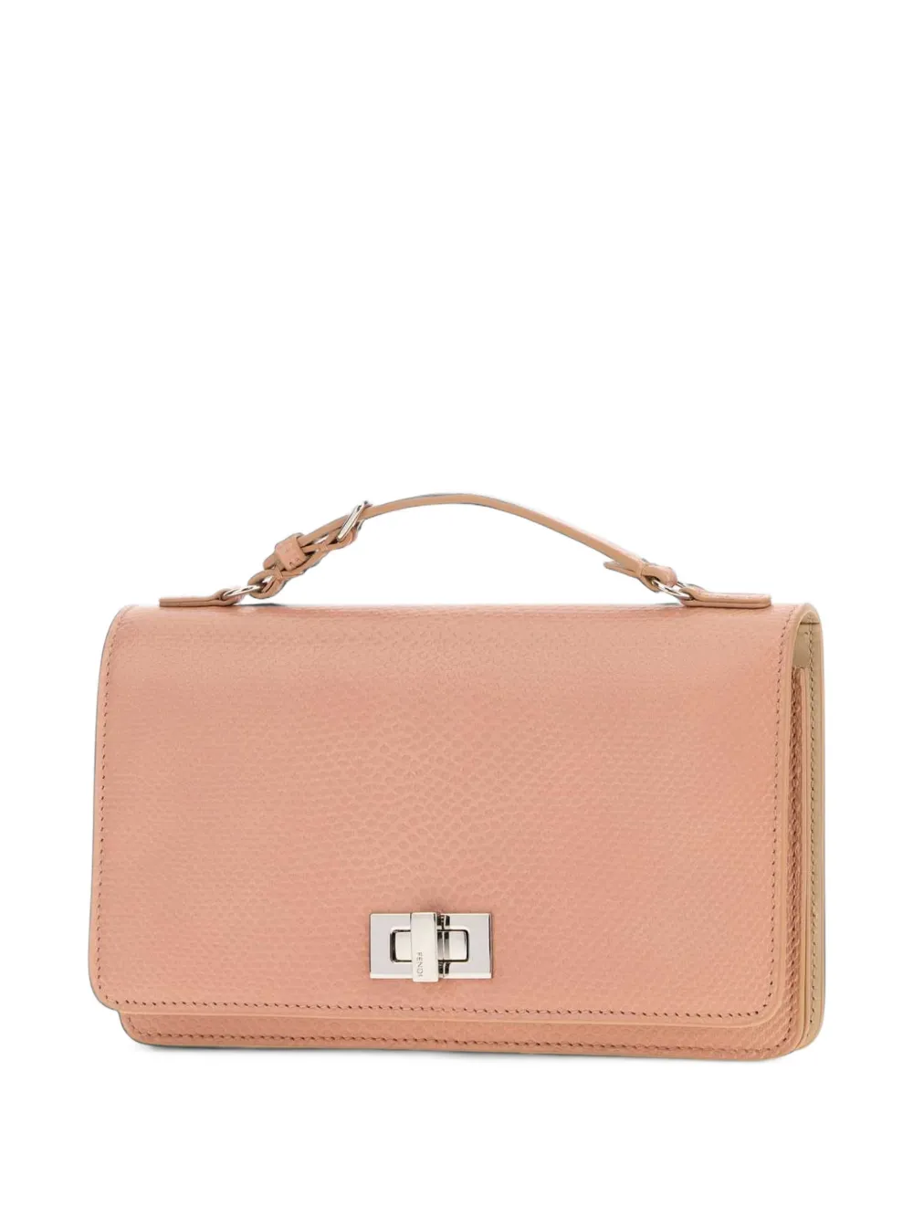 FENDI Peekaboo lichtroze karung portemonnee