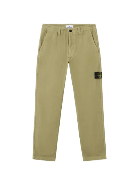 Stone Island 3100052 cotton herringbone trousers