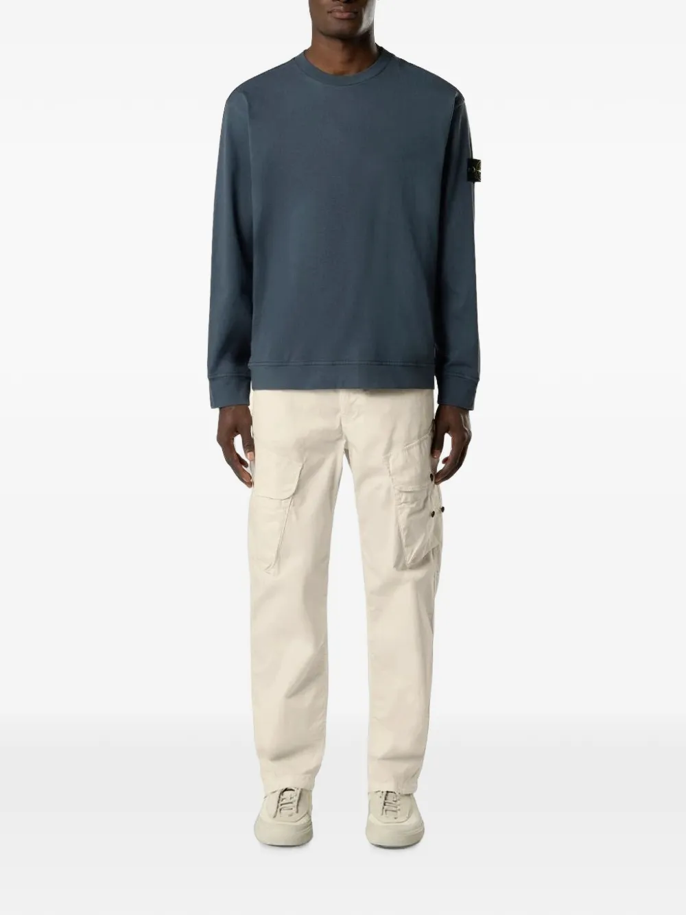 Stone Island Jersey sweater van biologisch katoen Blauw