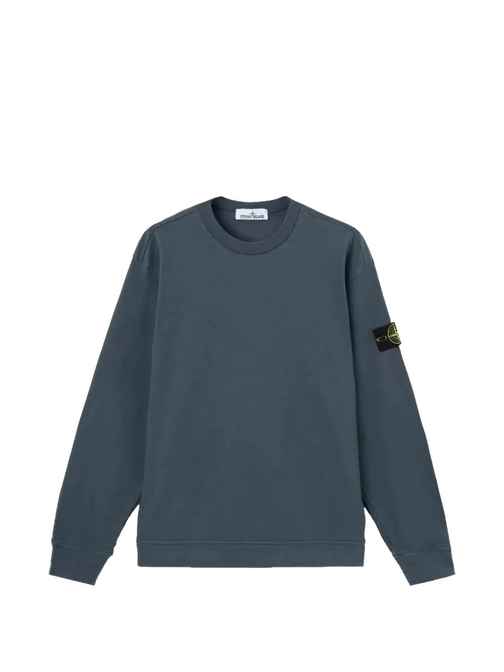 Stone Island 6100057 heavy organic cotton jersey sweatshirt - Blau
