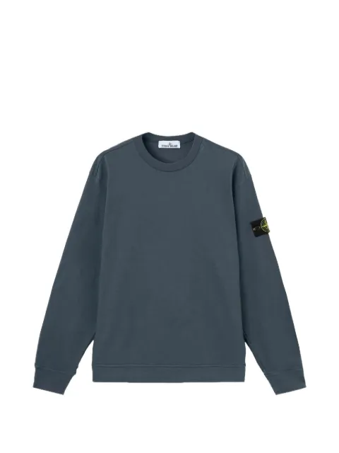 Stone Island 6100057 heavy organic cotton jersey sweatshirt 