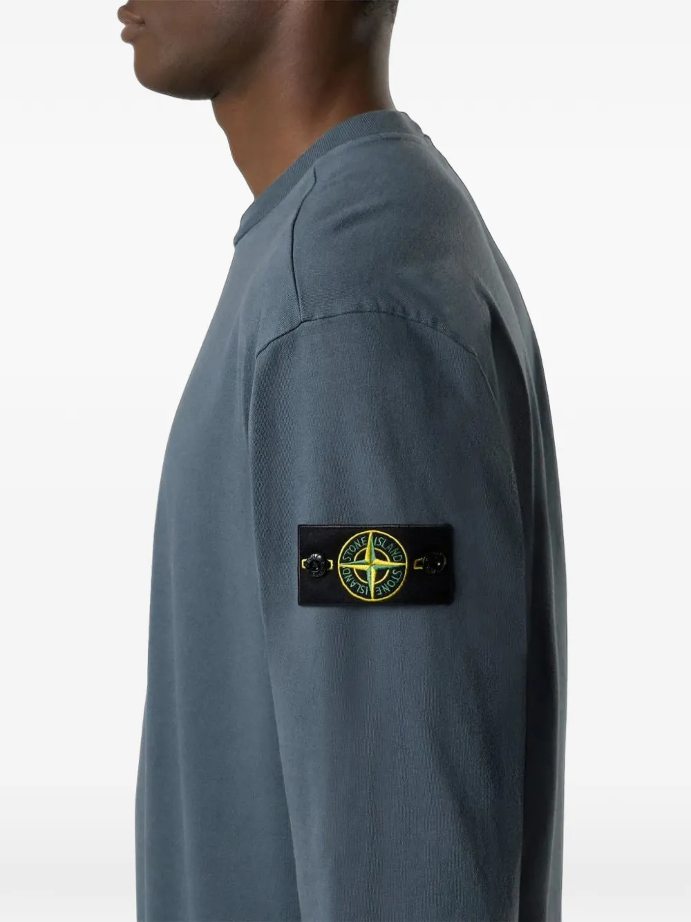 Stone Island Jersey sweater van biologisch katoen Blauw