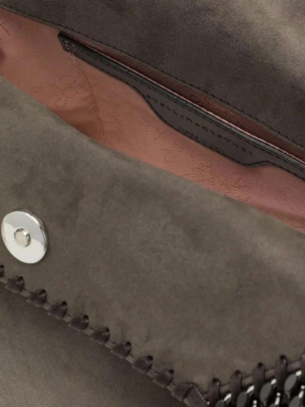 Stella McCartney mini Falabella chain-link tote bag Grijs