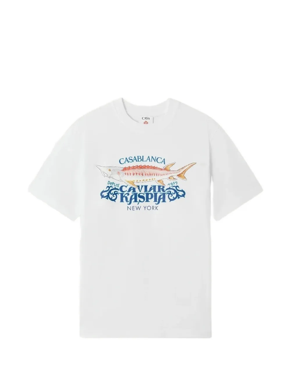 Casablanca x Caviar Kaspia New York graphic-print T-shirt