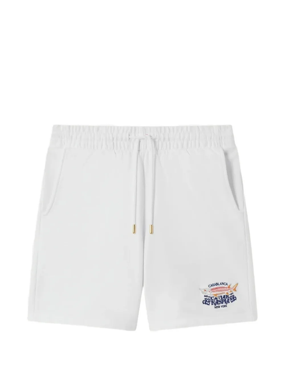Casablanca x Casa Kaspia New York embroidered drawstring shorts