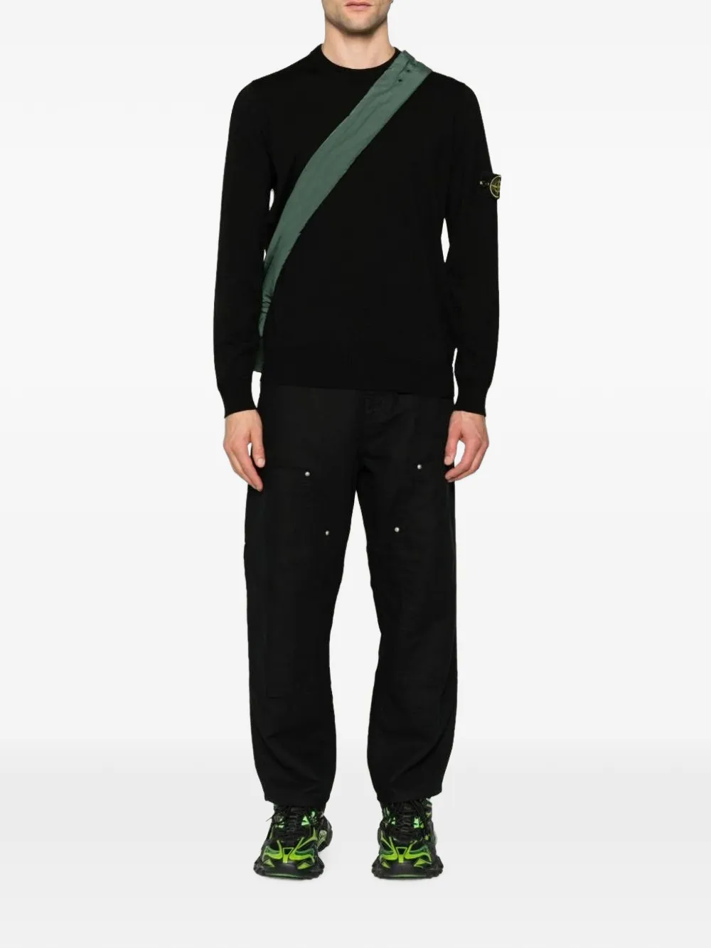 Stone Island Pure rws-wollen turi Zwart
