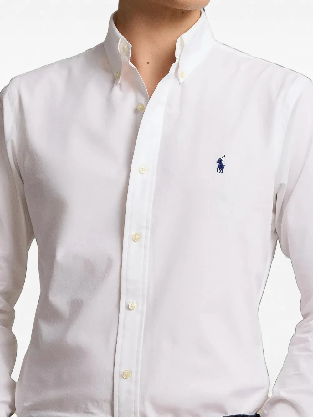 Polo Ralph Lauren Overhemd met geborduurd logo Wit