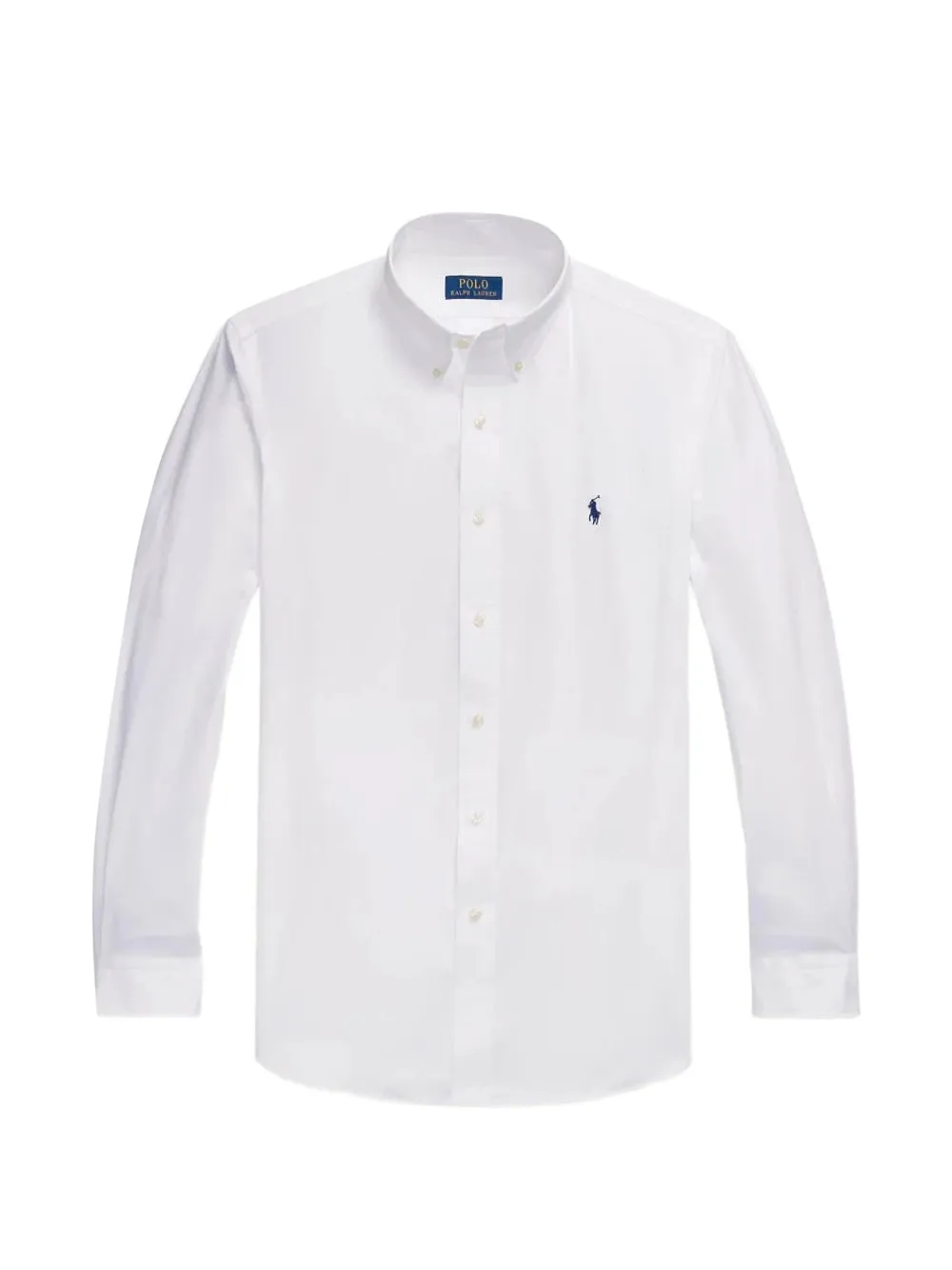 Polo Ralph Lauren embroidered-logo poplin shirt - Bianco