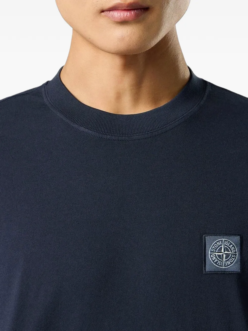 Stone Island 2100030 jersey T-shirt van biologisch katoen Blauw
