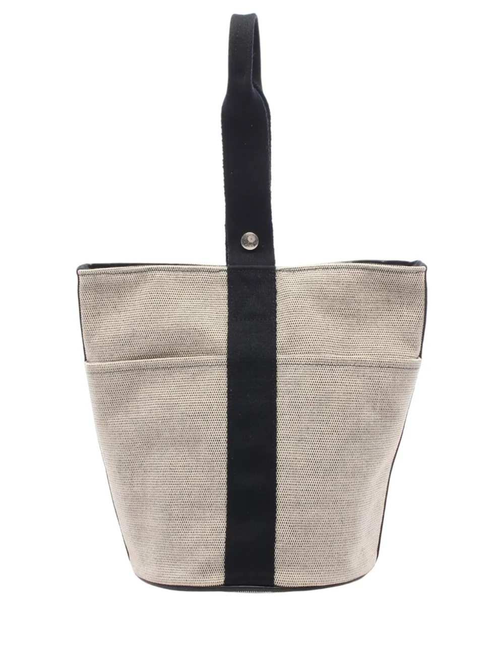 Hermès Pre-Owned 2000-2026 Toile Saxo MM bucket bag - Neutrals