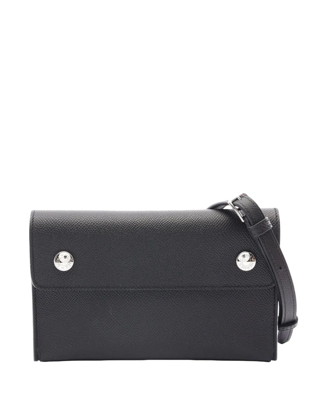 Hermès Pre-Owned 2024 Epsom Hermesnap Wallet On Strap crossbody bag - Schwarz