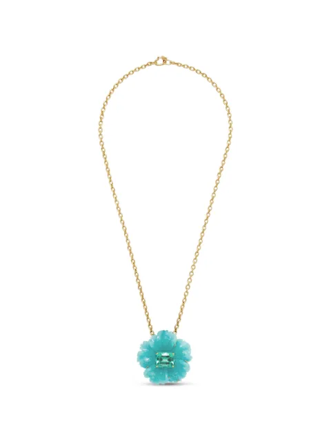 Irene Neuwirth collar con esmeralda y amazonita