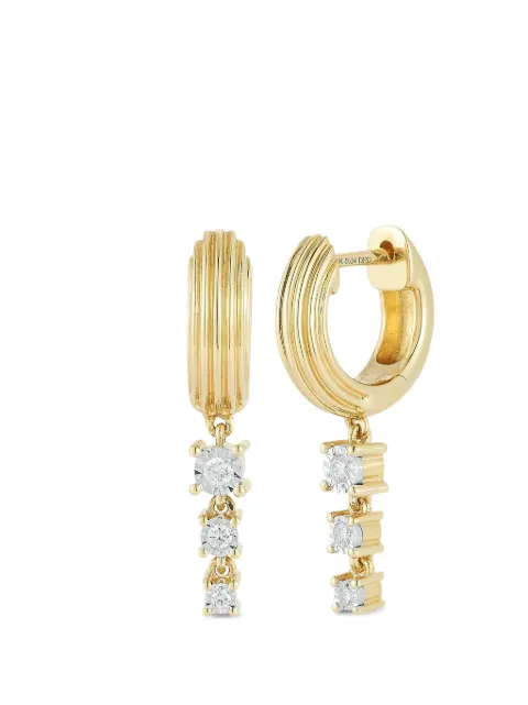 Dana Rebecca Designs Ava Bea Trio diamond drop earrings