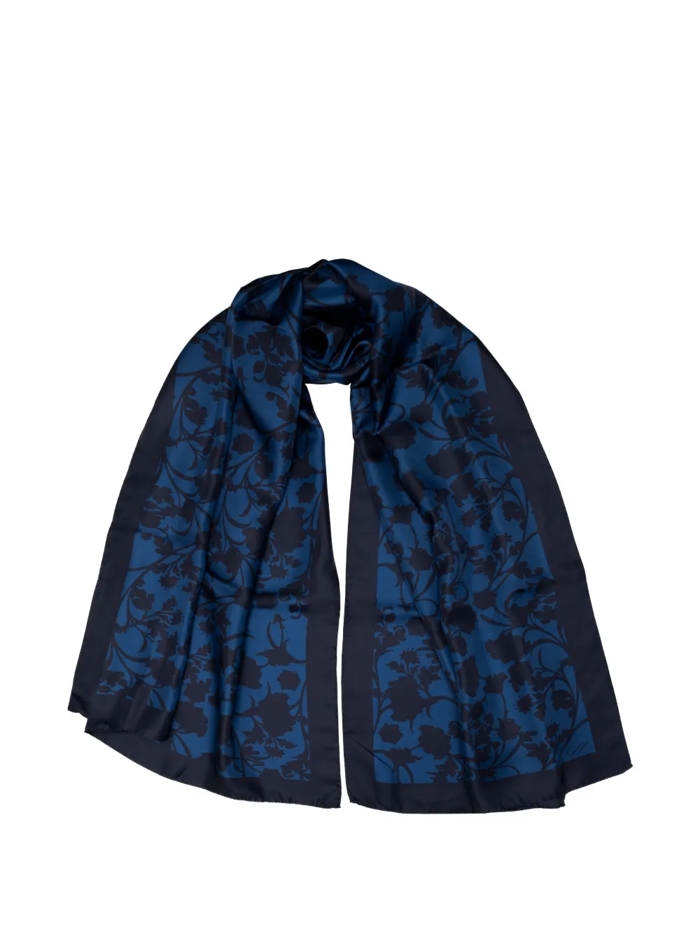 Elizabetta Regina floral-jacquard scarf - Blu
