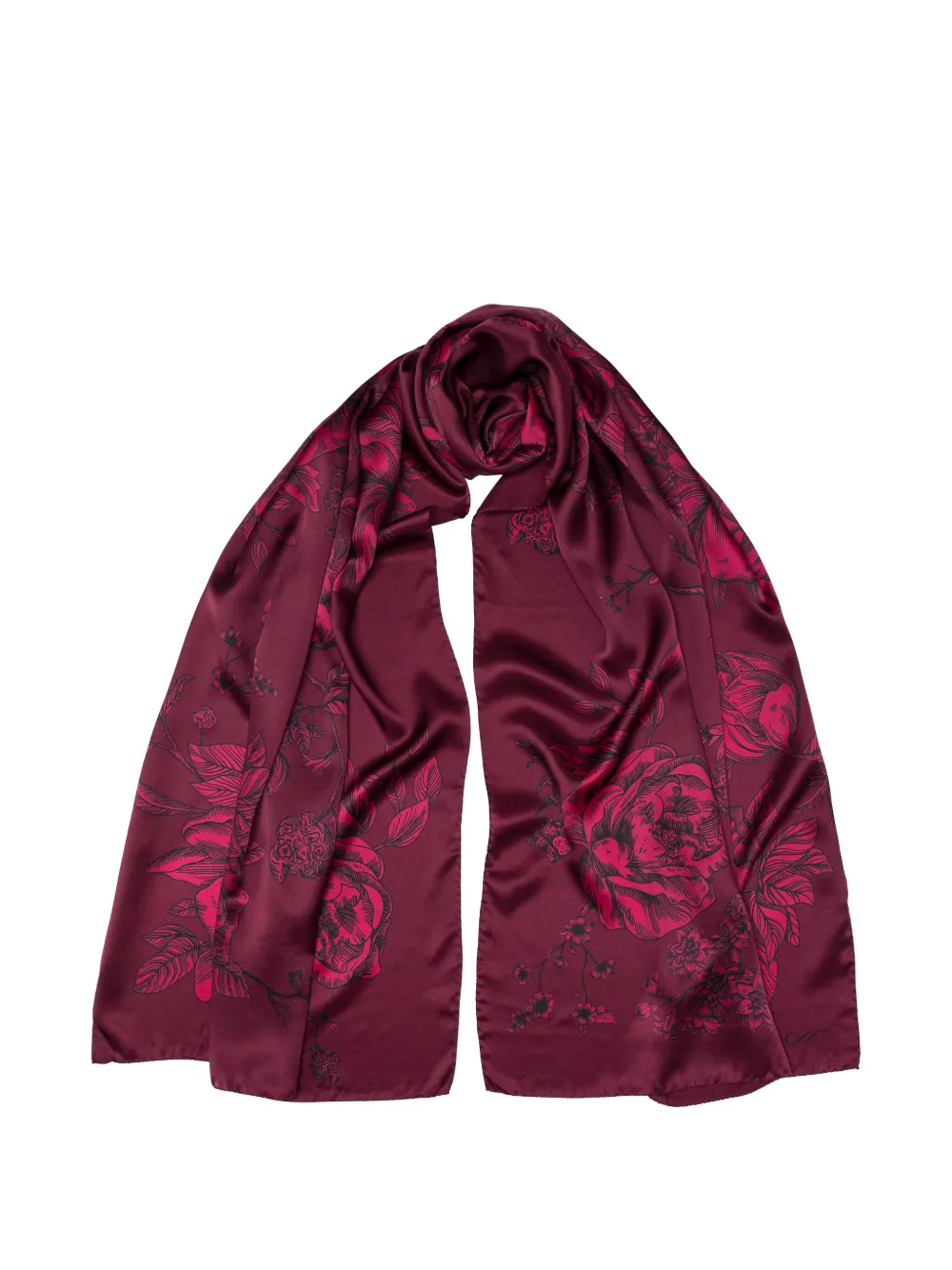 Elizabetta Isabella floral-print scarf - Rosso