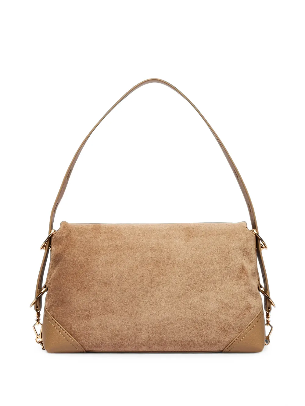 Love Moschino Schoudertas met logoplakkaat Beige