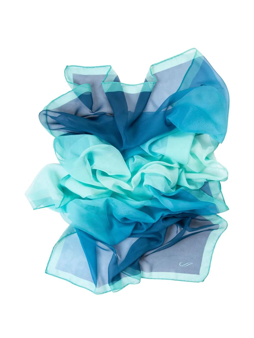 Elizabetta Sophia zijden sjaal Blauw
