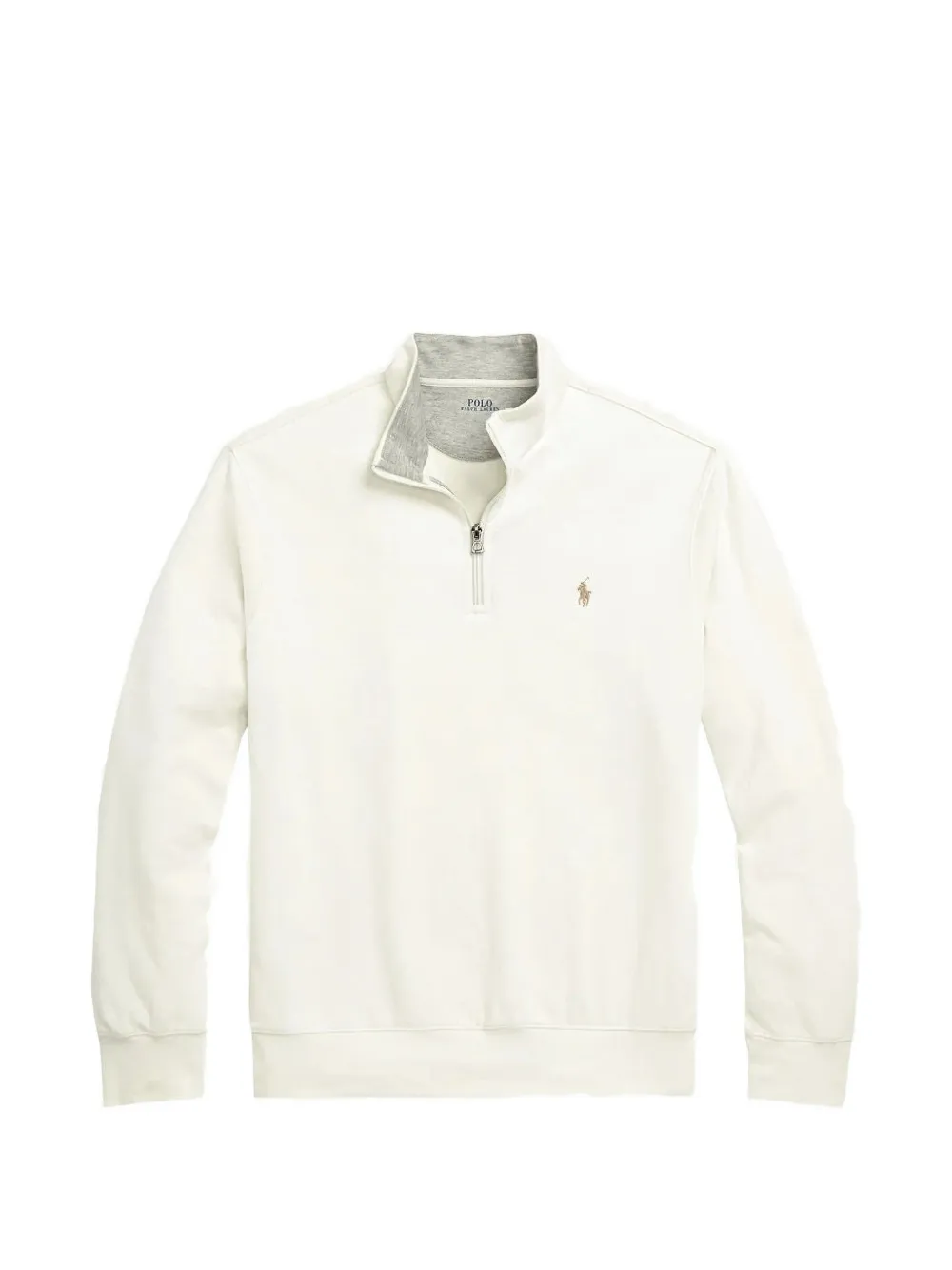 Polo Ralph Lauren Dubbelgebreid jersey poloshirt Beige