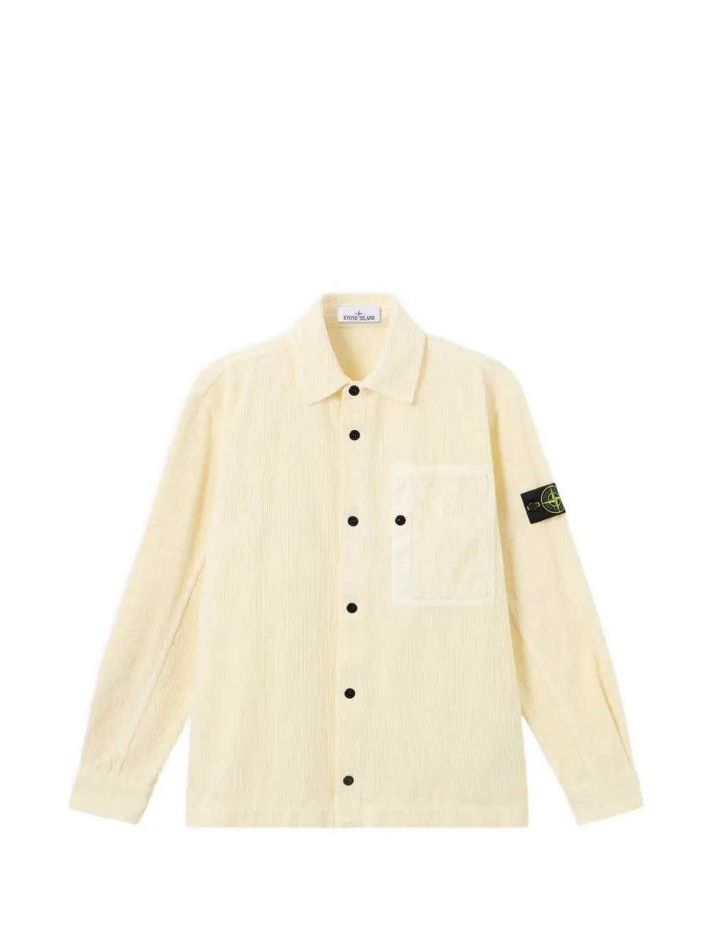 Stone Island 1200016 organic cotton corduroy 800 overshirt - Tons neutres Stone Island 1200016 organic cotton corduroy 800 overshirt - Tons neutres