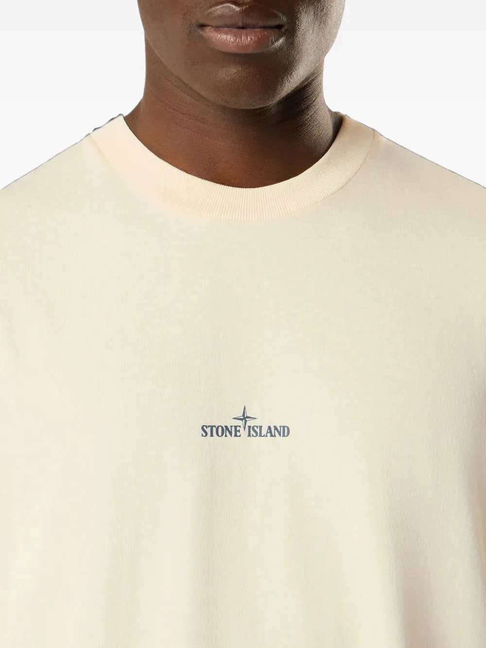 Stone Island 2100001 biologisch katoenen jersey T-shirt Beige