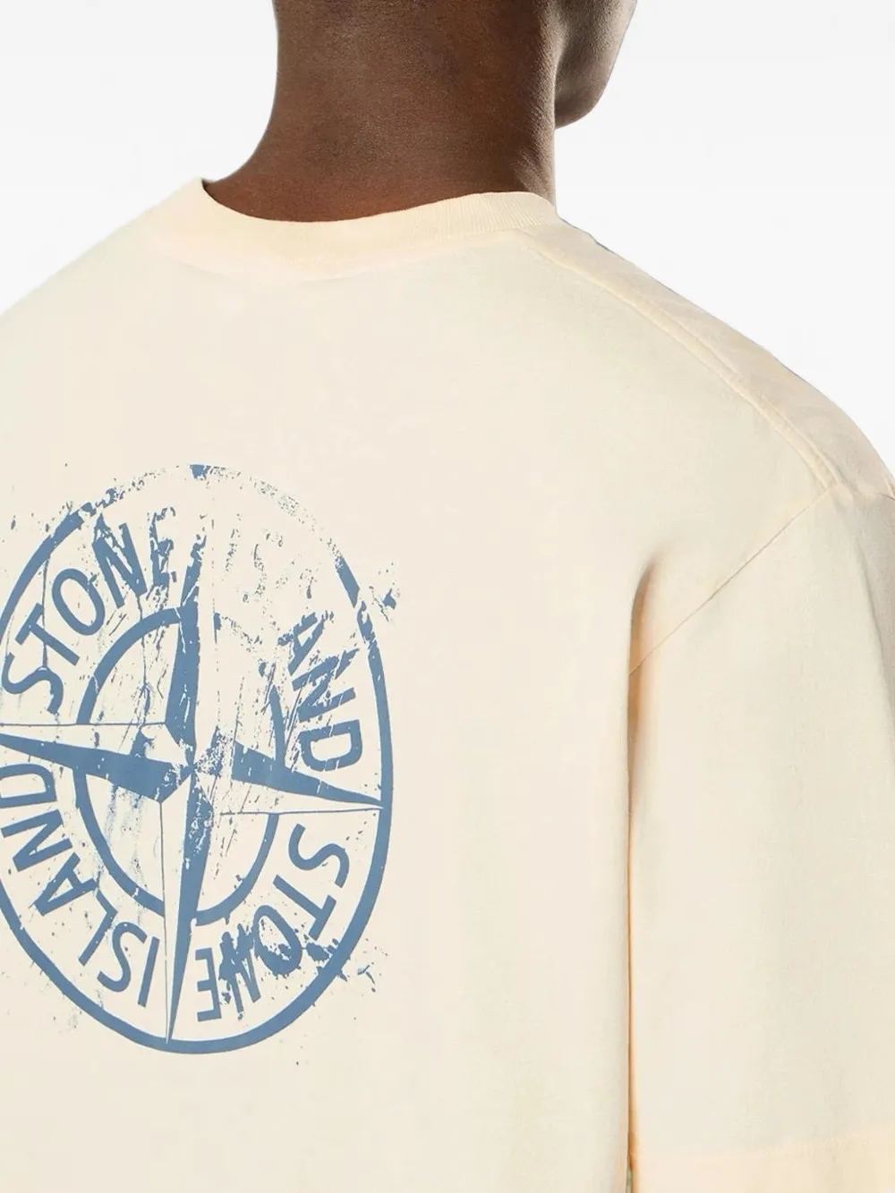 Stone Island 2100001 biologisch katoenen jersey T-shirt Beige
