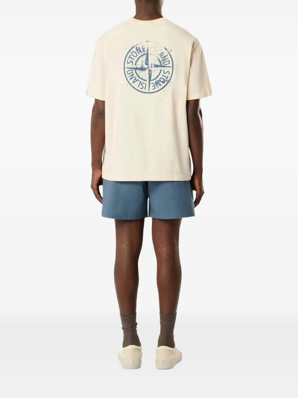 Stone Island 2100001 biologisch katoenen jersey T-shirt Beige