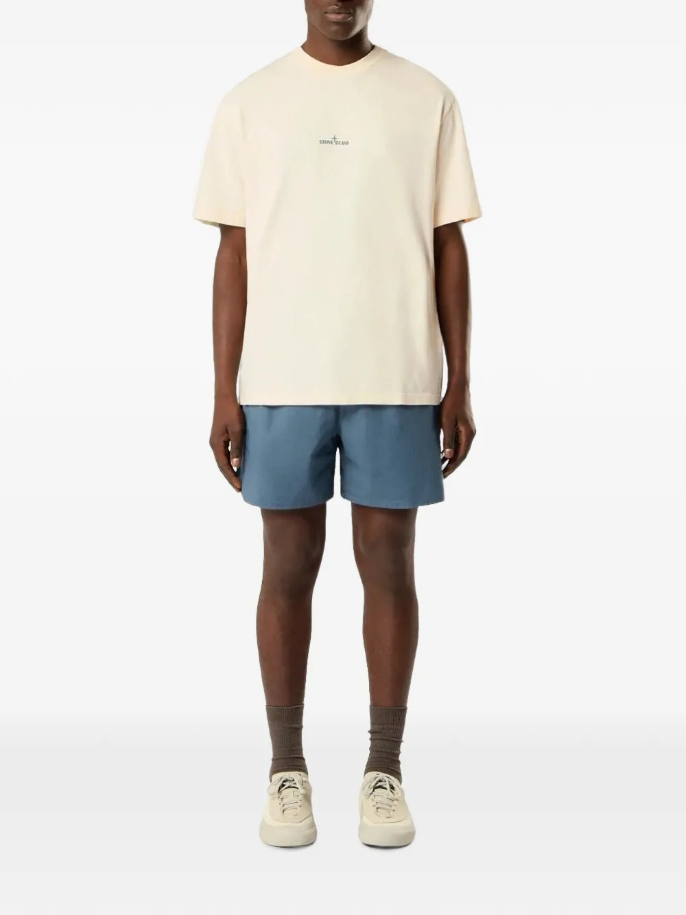 Stone Island 2100001 biologisch katoenen jersey T-shirt Beige