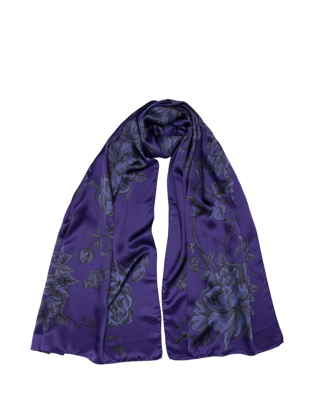 Elizabetta Isabella floral-print scarf - Blau