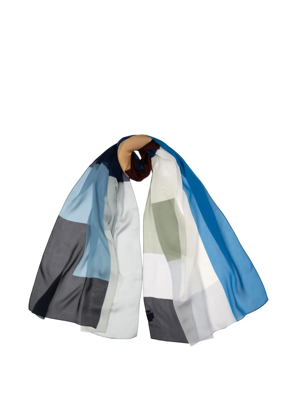 Elizabetta Genevra silk scarf - Blu