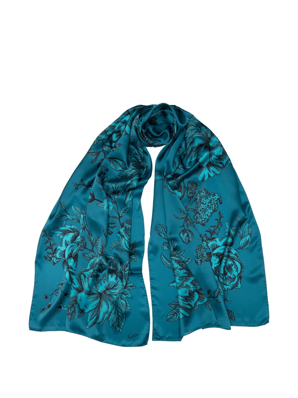 Elizabetta Isabella floral-print scarf - Blu