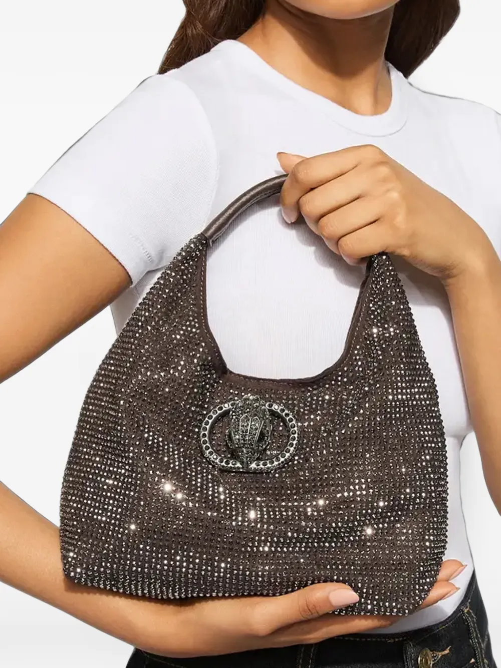 Kurt Geiger London Kleine Chelsea slouch shopper Bruin