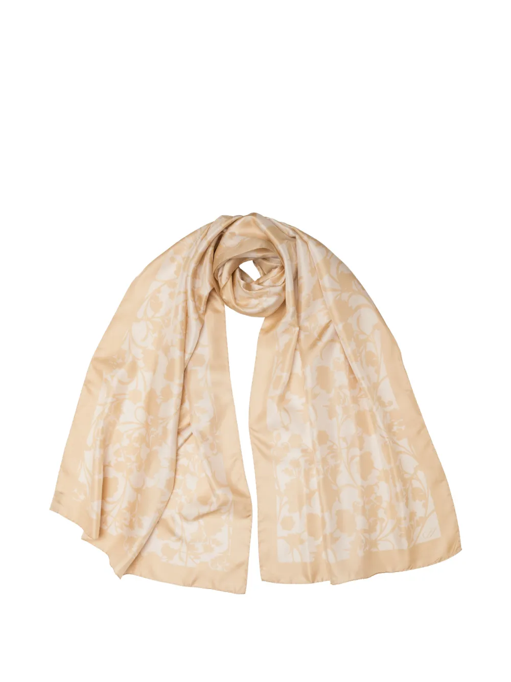 Elizabetta Regina silk scarf - Nude