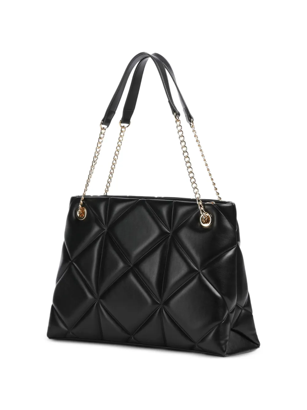 Love Moschino Shopper met logoplakkaat Zwart