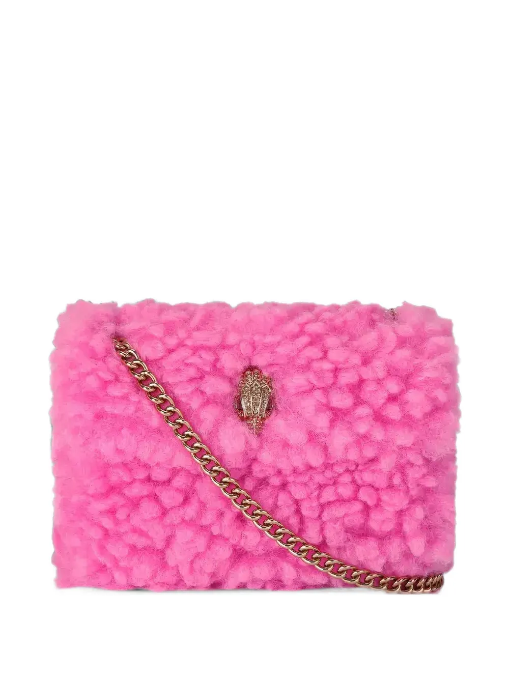 Kurt Geiger London mini faux fur kensington bag - Rosa
