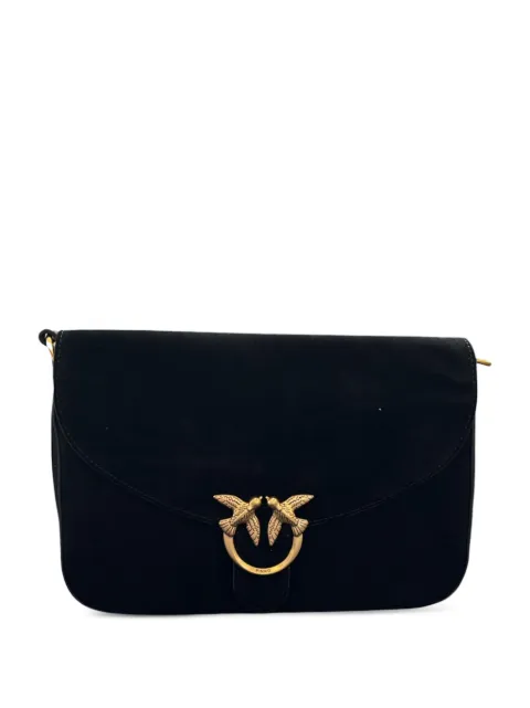 PINKO Love Bag Clutch aus Wildleder