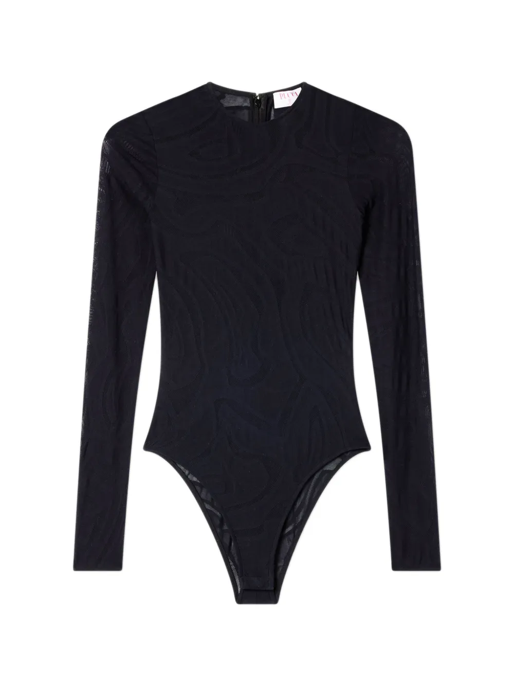 PUCCI Marmo-pattern long-sleeve bodysuit Zwart