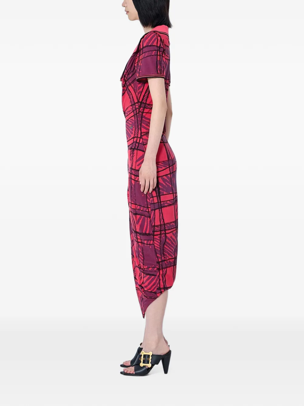 Vivienne Westwood Long Monday Pulling midi-jurk Rood