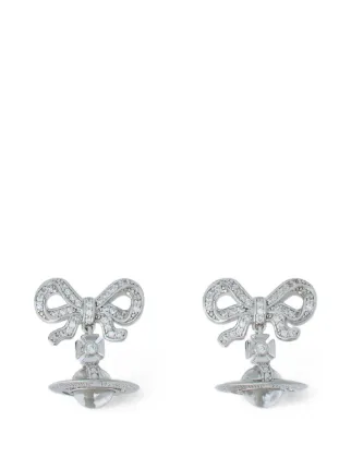 Vivienne Westwood Octavie リボン オーブ ピアス | シルバートーン