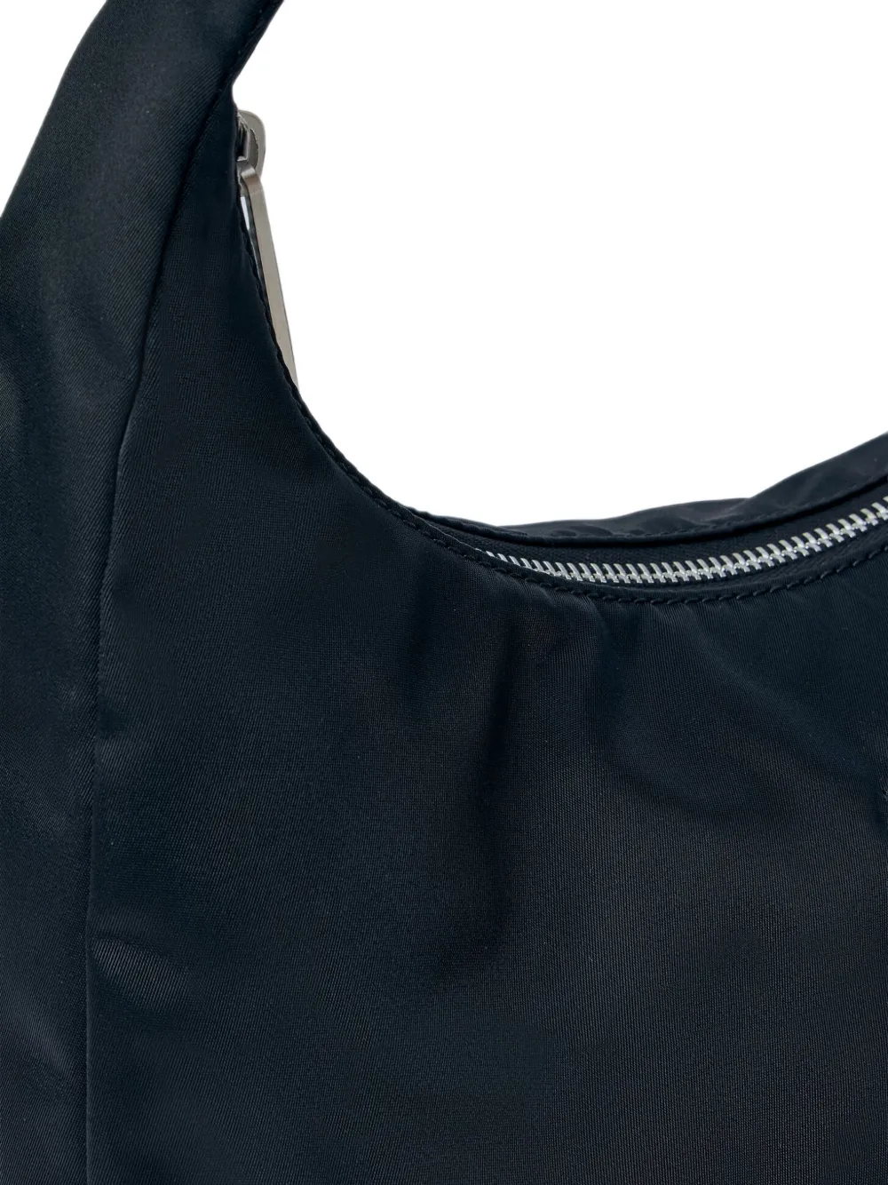 Rick Owens Kleine Gemini gewelfde schoudertas met satijnen afwerking Zwart